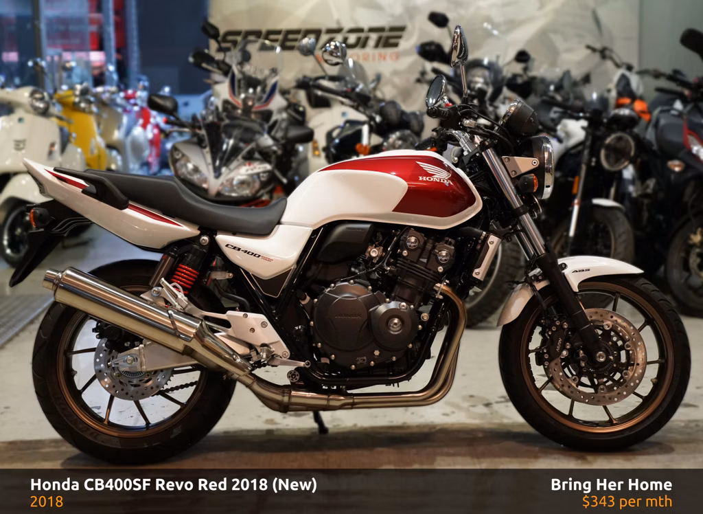 Honda CB400SF Revo Red ABS 2018 (New)