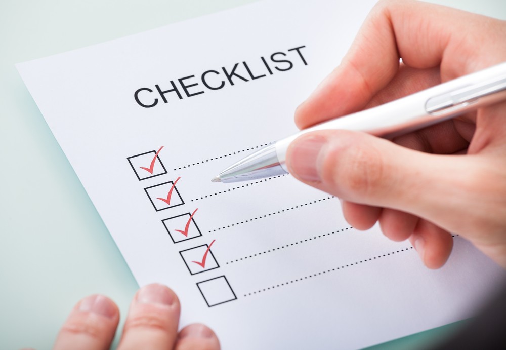 Checklist of documents