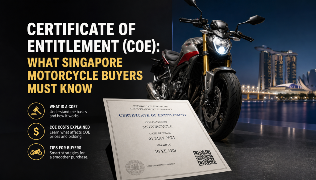 Certificate of Entitlement (COE): What Singapore Motorcycle Buyers Must Know