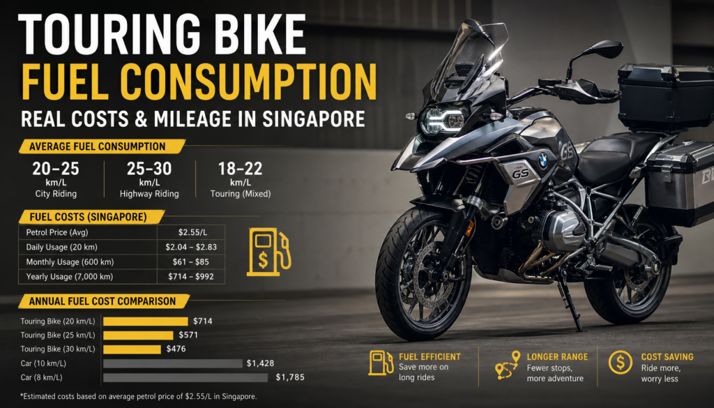 Touring Bike Fuel Consumption: Real Costs & Mileage in Singapore