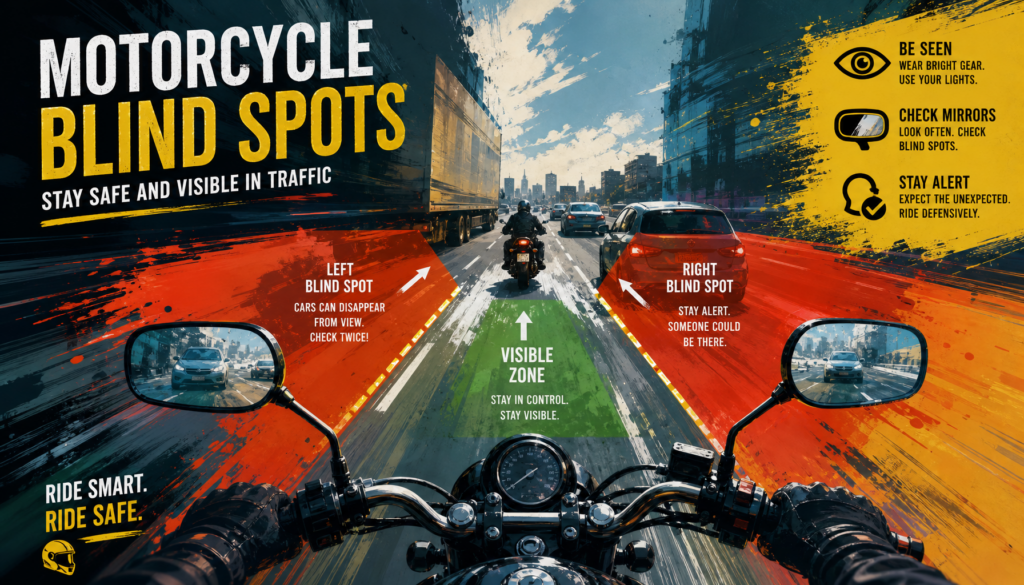 Motorcycle Blind Spots: Stay Safe and Visible in Traffic