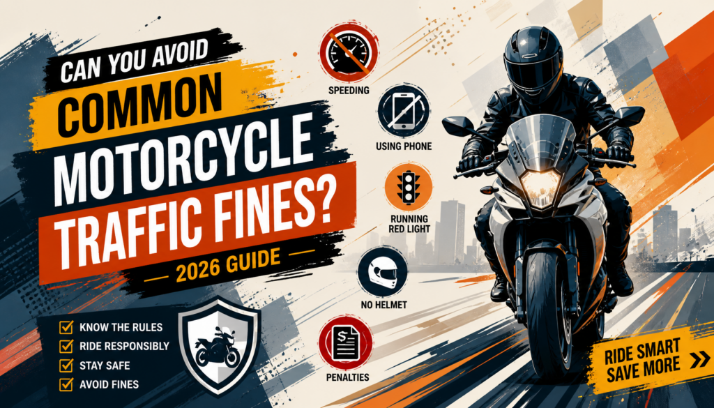 Can You Avoid Common Motorcycle Traffic Fines? 2026 Guide