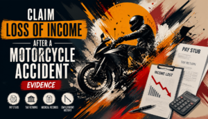 Claim Loss of Income After a Motorcycle Accident: Evidence